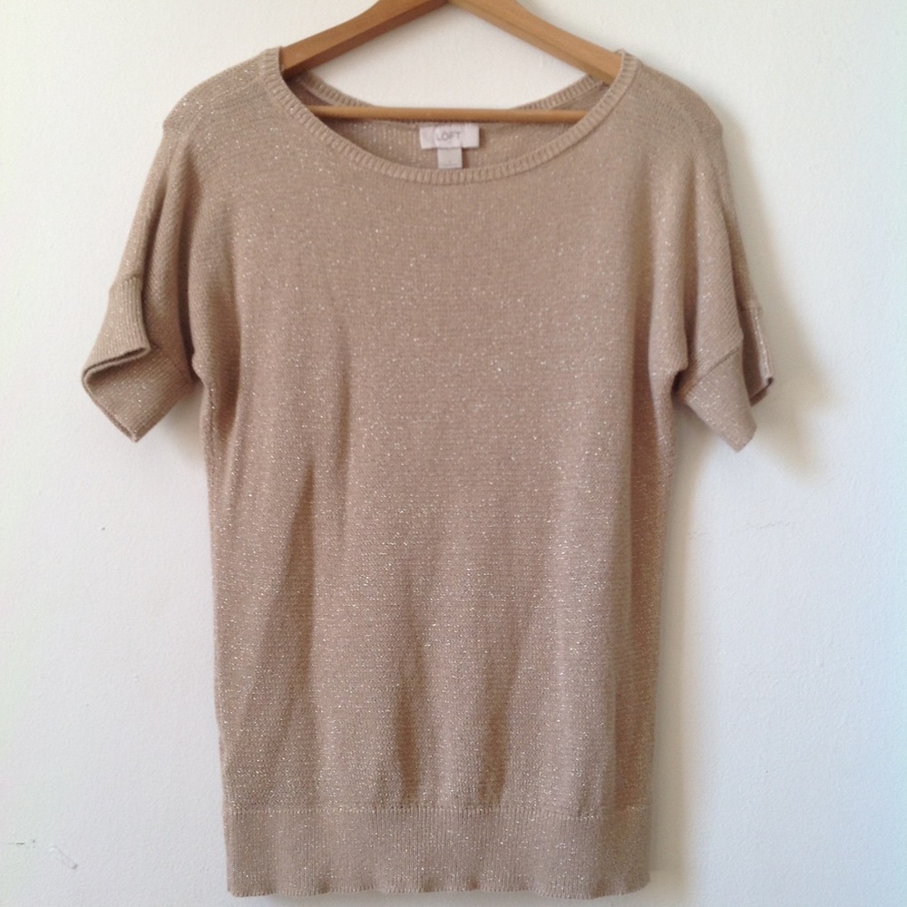 ✨ Glitter/Gold LOFT Top ✨